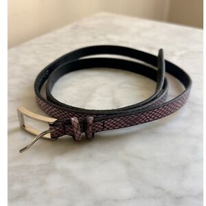 ½" x 39" purple snakeskin leather belt from Express - Medium